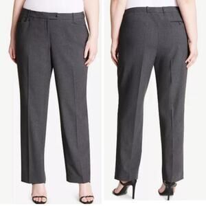 NWT CALVIN KLEIN Pants Charcoal Gray Modern Fit Trouser Style Business Sz. 16